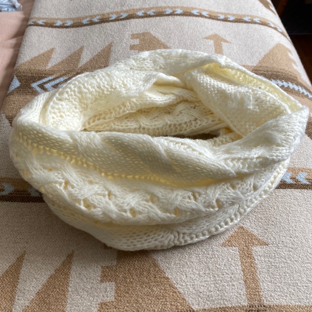 White Infinity Scarf